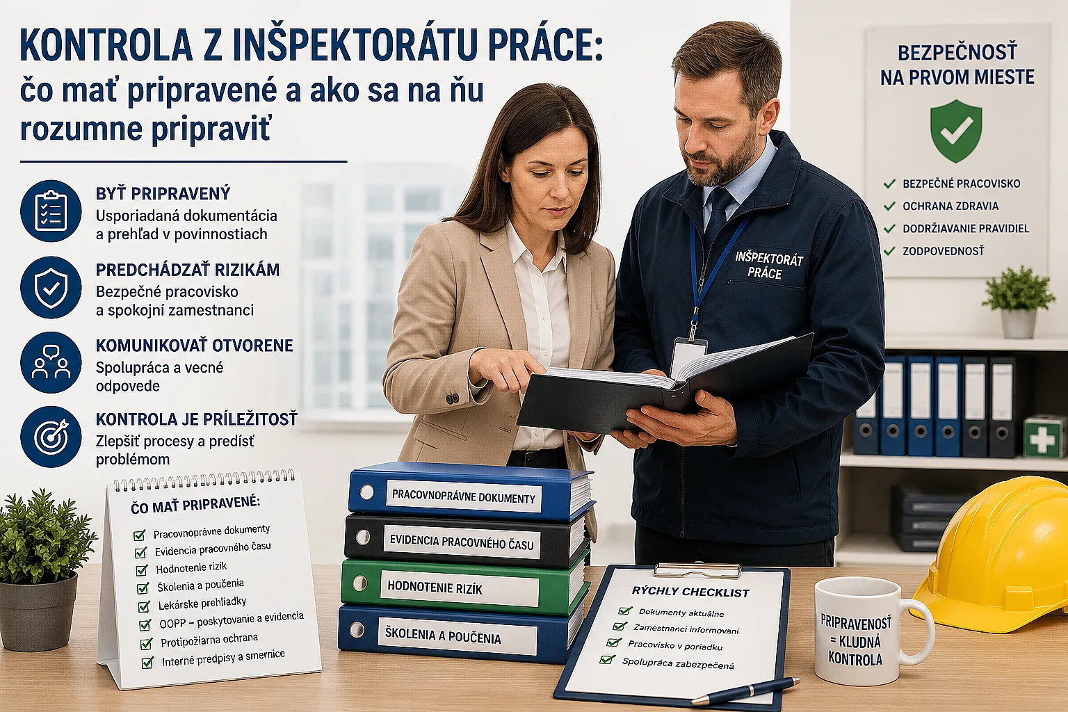 Kontrola z inšpektorátu práce, čo si pripraviť a na čo sa zameriava